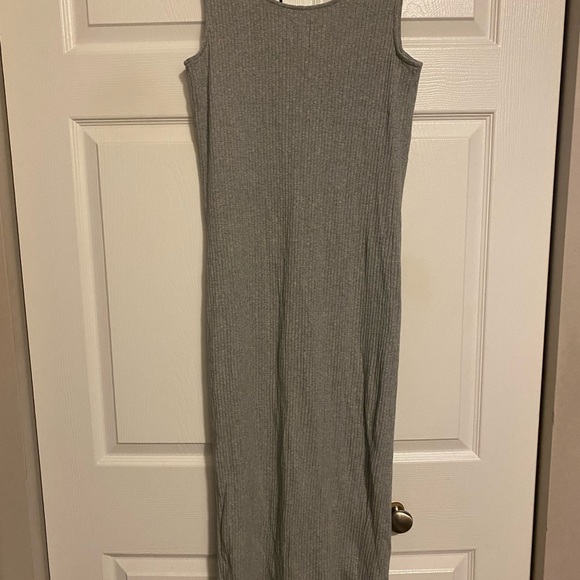 Gap gray dress size M buttons front down knit cardigan straight dress sleevelees - Picture 5 of 5